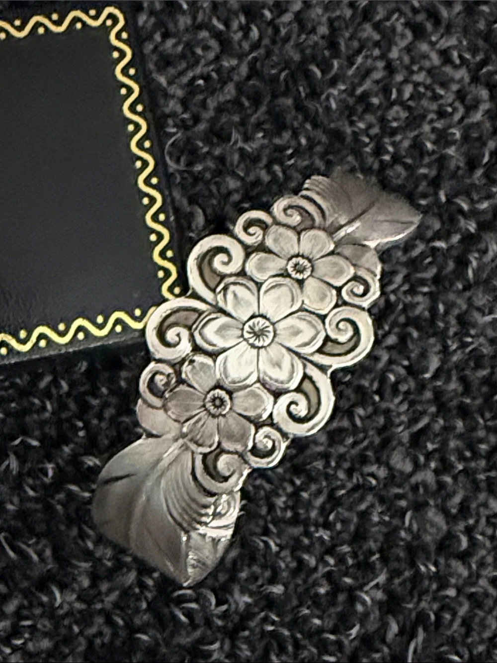 Montana Silversmiths Silver Floral Scroll Cuff Bracelet